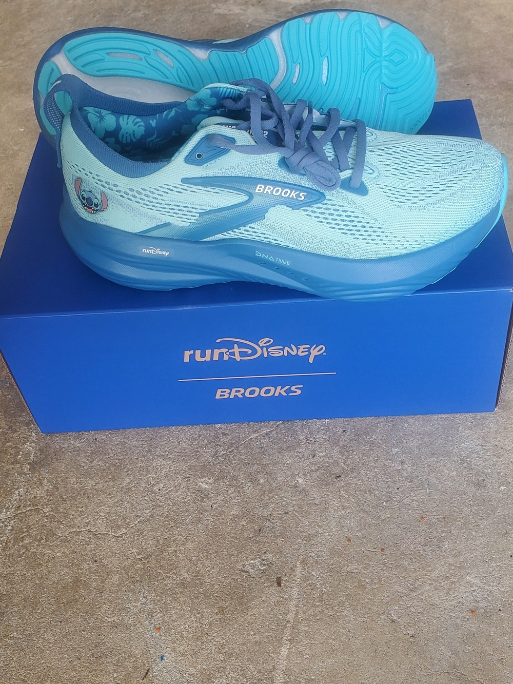 Brooks runDisney Aqua and Teal Women's Running Shoes